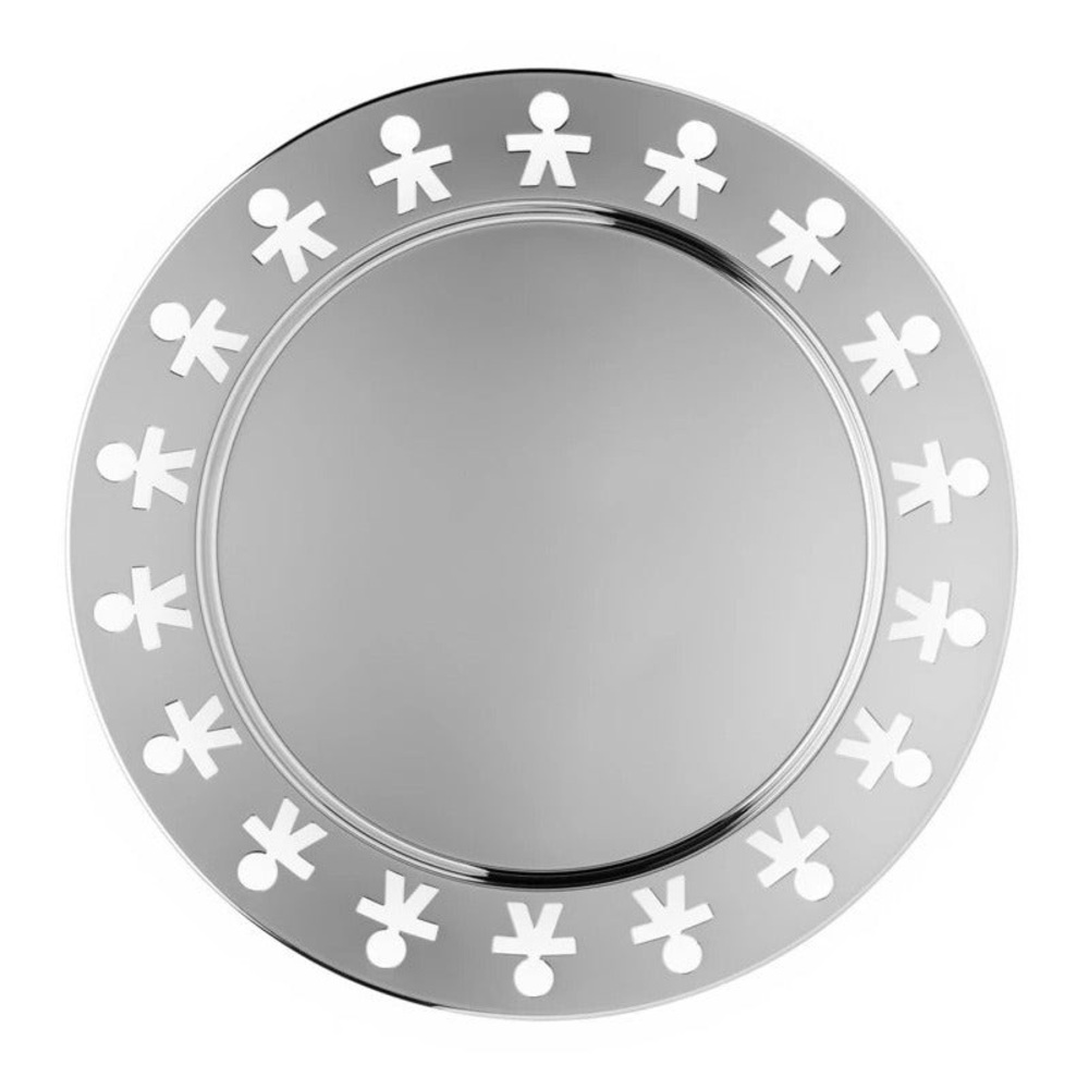 Alessi Girotando Large Silver Colored Tray